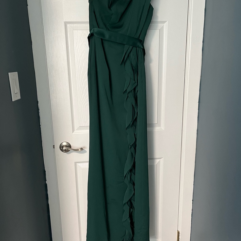 Vera wang emerald green dress